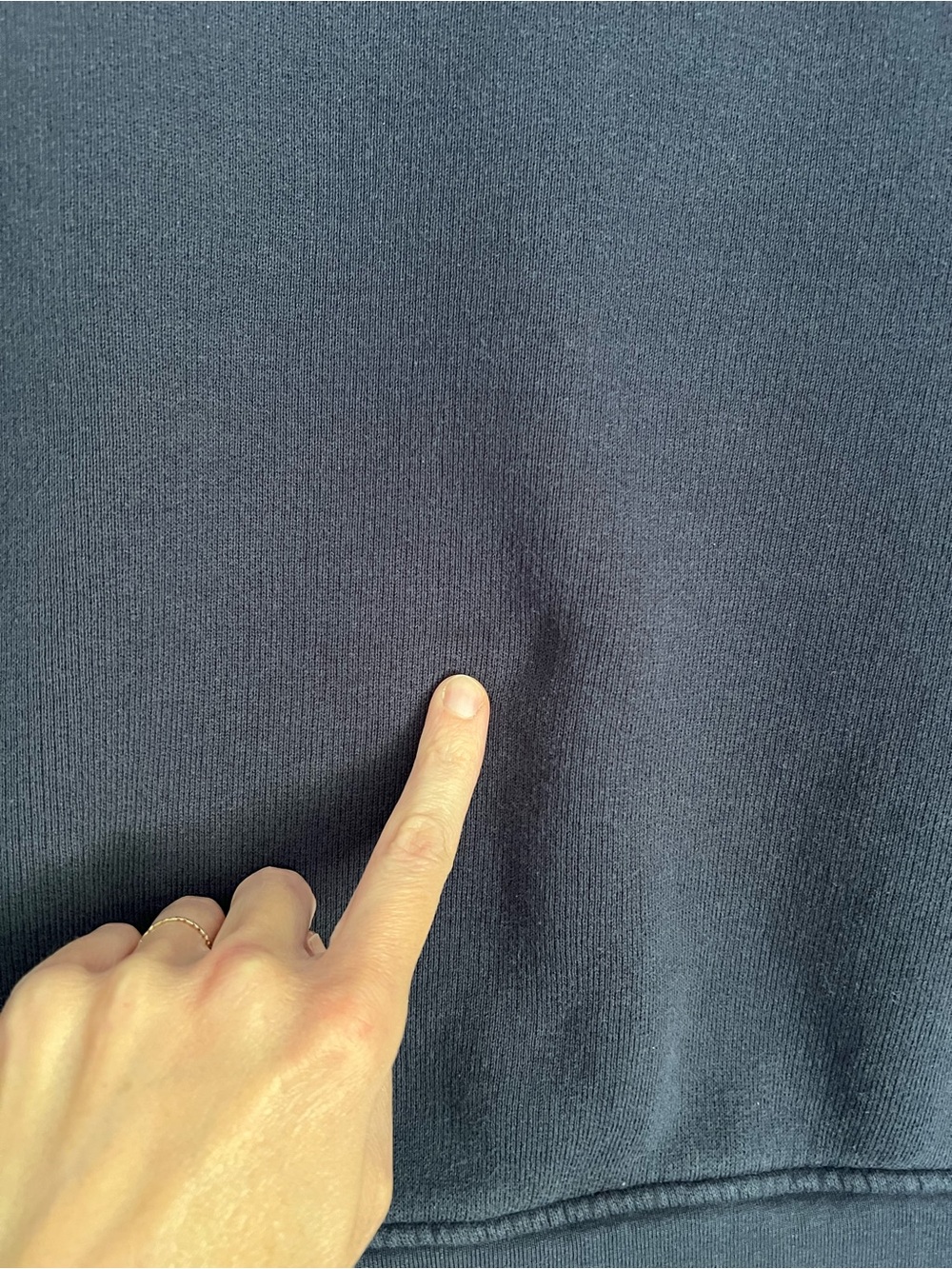 J. Crew Rollneck Sweatshirt Navy Medium - Picture 4 of 4